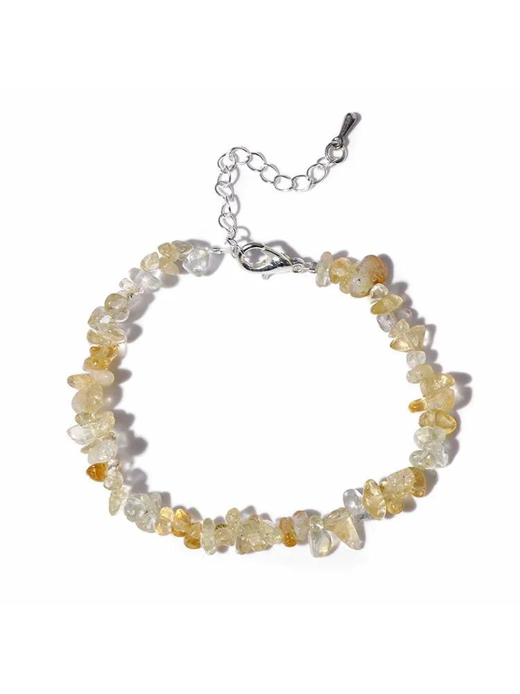 Браслет из натуральных каменных чипсов