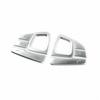 2pcs/Set Silver ABS Car Steering Wheel Button Frame Sticker For Benz E 16 17 18