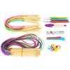 Circular Needle Kit Colorful Tube DoublePointed Bamboo Pin Crochet Needlework Accessories(40cm 80cm