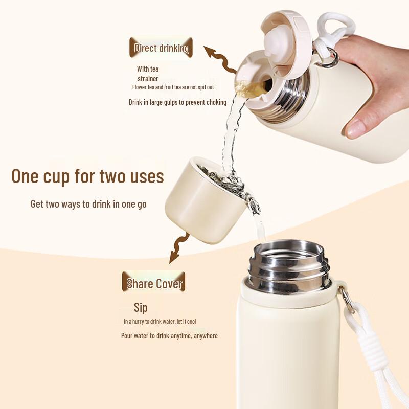 Snoopy 630ML Portable Insulated Mug with Handle