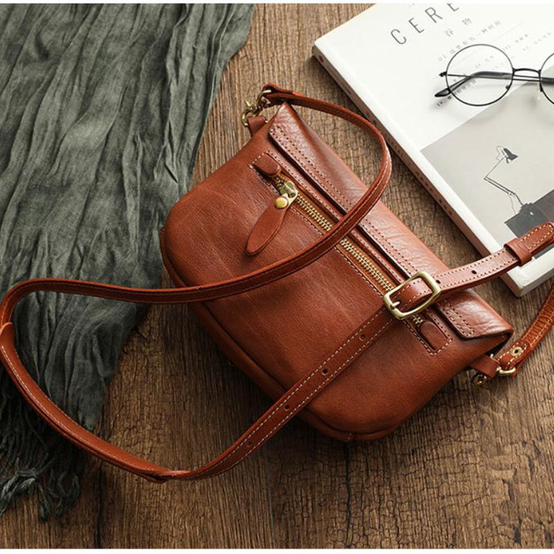 Johnature Сумка-седло из натуральной кожи в стиле ретро, ​​женские сумки из натуральной кожи, простые натуральные коровьи кожи на плечо и; Крестообразные сумочки