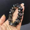 Натуральный Обсидиан Серебряный Яоши Пиксиу Браслет на Руку Обсидиан Золотой Глаз Браслет Мужской И Женский Тигровый Глаз Пиксиу Рука