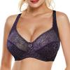 Womens Lace Bra Large Cup Plus Size Underwear Perspective Sexy Lingerie Tops Underwire Brassiere B C D DD E F