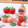 European Ceramic Strawberry Cruet Oil Pot Creative Fruit Kitchen Seasoning Jar Salt Sugar Chili Jar Soy Sauce Vinegar Bottle New