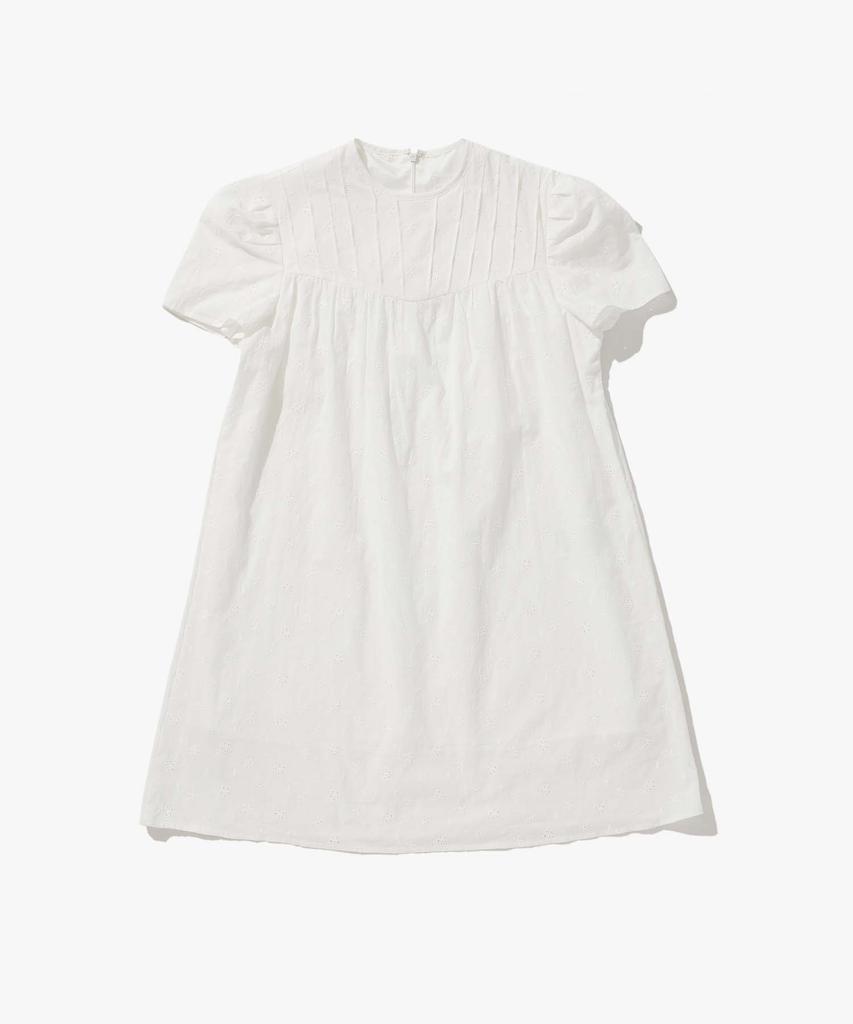 Plack Woman Embroidered Mini Short Sleeve Dress