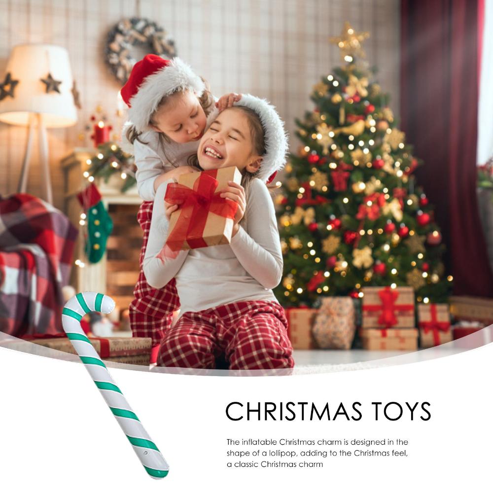Home Party Balloons Crutch Balloons Santa Claus Walking Stick Inflatable Toys Christmas Candy Cane