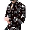3D Geometric Print Casual Shirt for Men