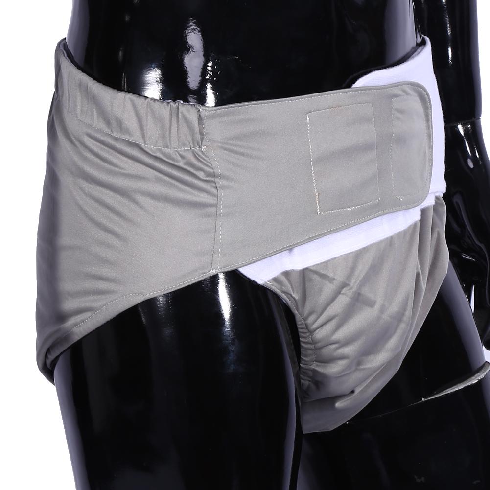 Новые washable adjustable adult incontinent care cloth diaper breathable nappy pants(Серый)