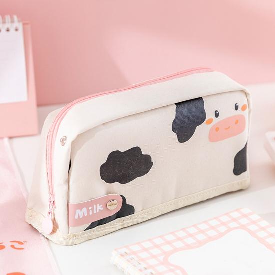 Pen Holder Large Capacity Cartoon Pattern Oxford Cloth Creative Colorful Pencil Case Bags for Students