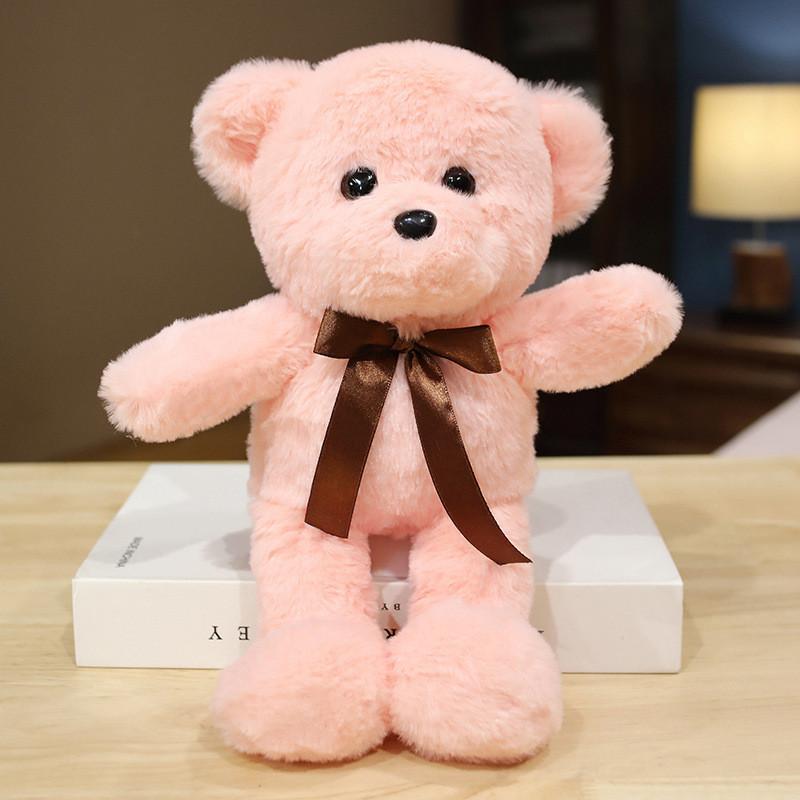 Light 30cm Green Bear Plush Toy Stuffed Animal Doll Small Pink Gift Festival