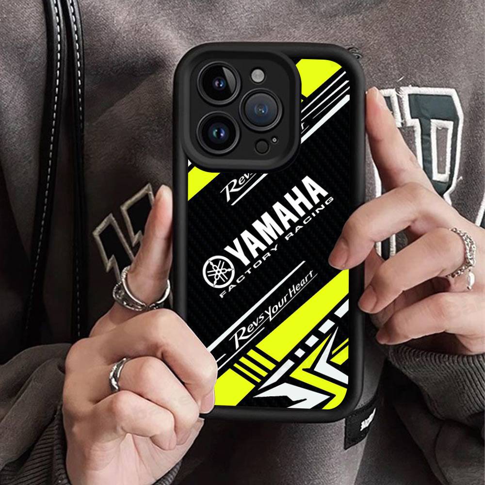 Классический чехол для телефона с логотипом Y-YAMAHAS для мотоцикла, для IPhone 17 16 E 15 14 13 12 11 Pro Max Plus, задняя крышка
