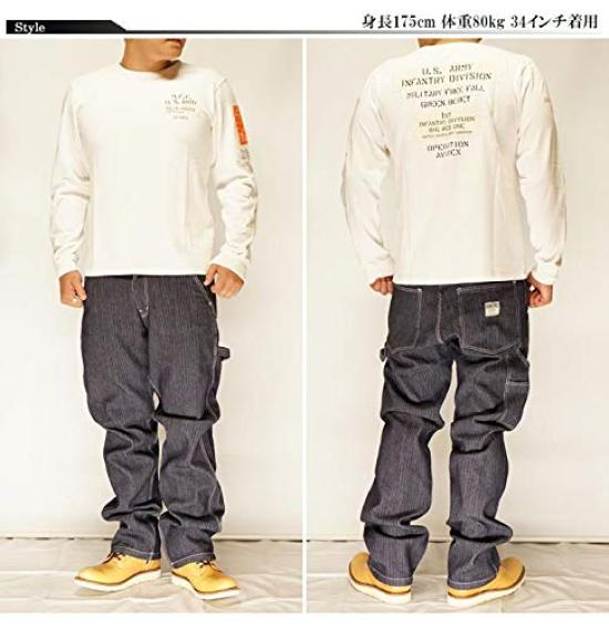 Kojima Jeans KOJIMA GENES 13oz Cord Denim Painter Made In One Jeans, Japan, Men's, Wash, RNB-1270-Indigo-36