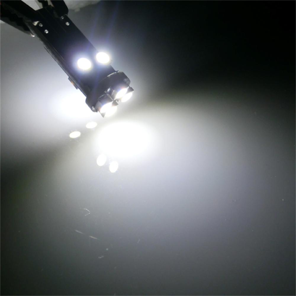 10 шт. W5W 194 168 T10 8SMD Canbus Светодиодная лампа для салона, купольная, для чтения