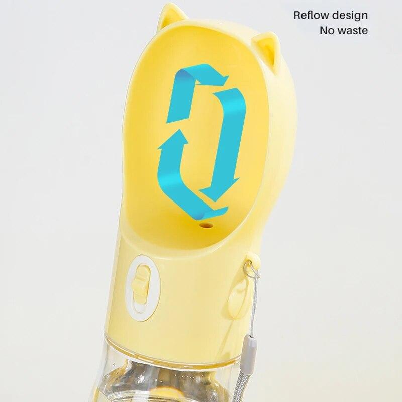 Portable Dog Water Bottle With Food Cup For Dog Cats Outdoor Walking Drinking Feed Dispenser Pet Supplies
