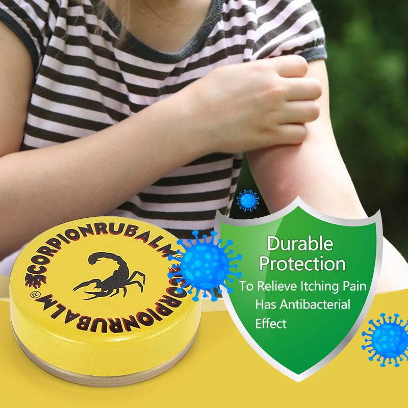 10 шт. 4 г охлаждающее масло бальзама скорпиона мята снимает головную боль головокружение простуда мазь освежает укусы комаров против зуда уход за здоровьем