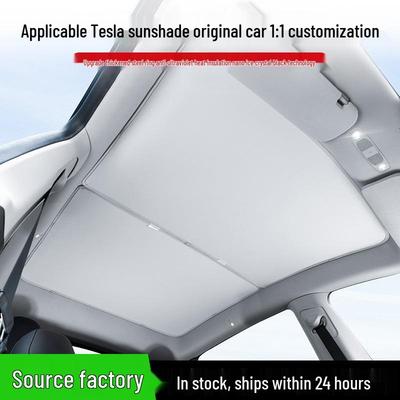 Выдвижной солнцезащитный козырек для Model 3/Y: Панорамная крыша с защитой от света, аксессуар для защиты от солнца и теплоизоляции