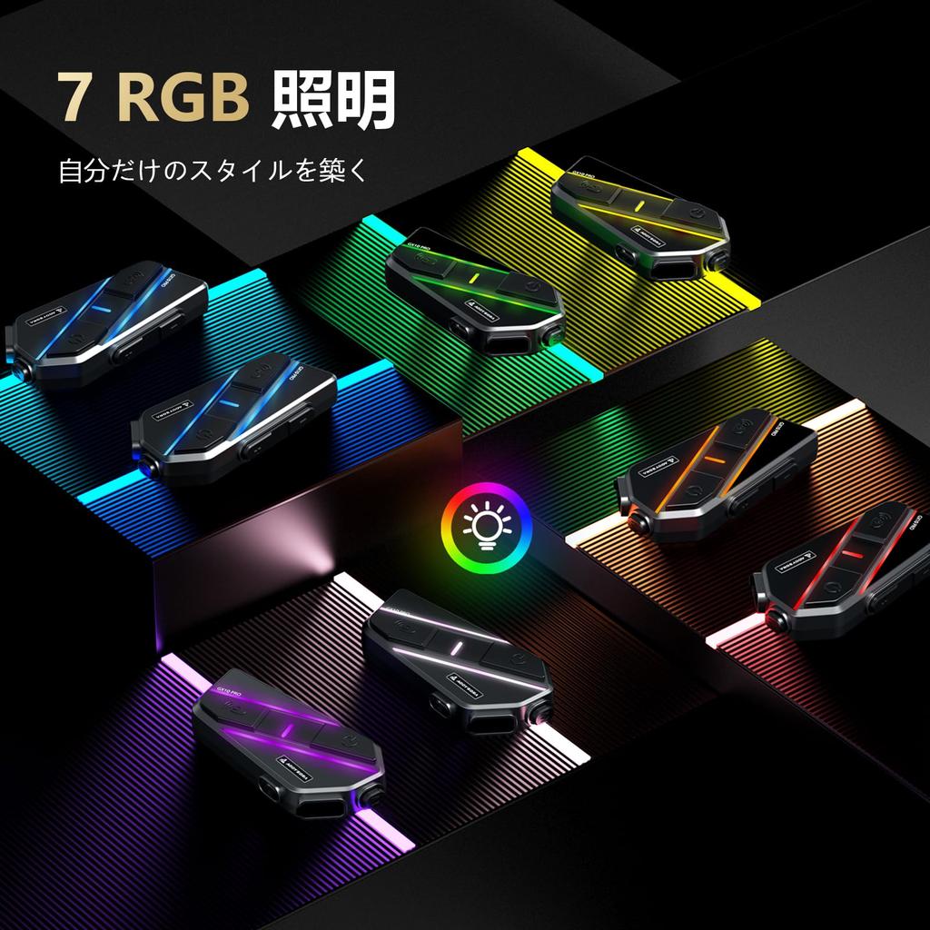 AOOYSORA GX10 PRO Motorcycle Intercom with Large Supports Simultaneous Up To 2000M Call Bluetooth Sound Large Music DSP CVC Noise IP67 FM Fast Siri