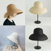 Classical Hepburn Style Handmade Women Summer Straw Hat Beach Sun Hats Wide Brim