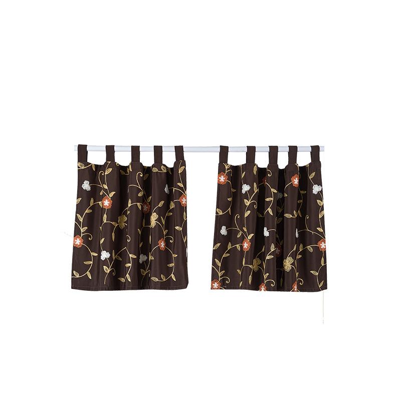 Японские и корейские шторы Подвесные шторы Кухонные Вышитые шторы Готовые Маленькая штора Эркер