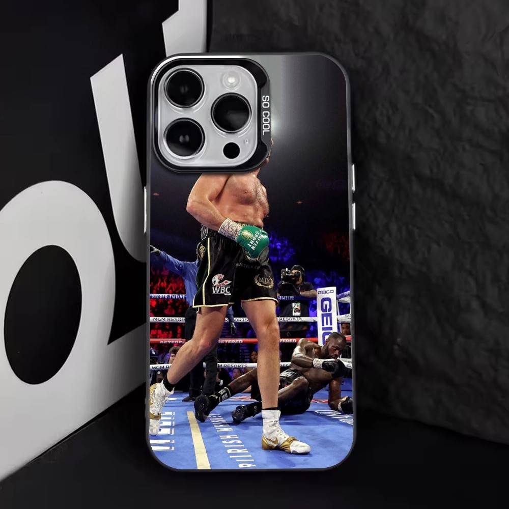 Тайсон Фьюри Чехол для телефона для iPhone 17,16,15,14,13,12,11 Plus,Pro Max,XS,Цветной Посеребренный Внутренний Чехол