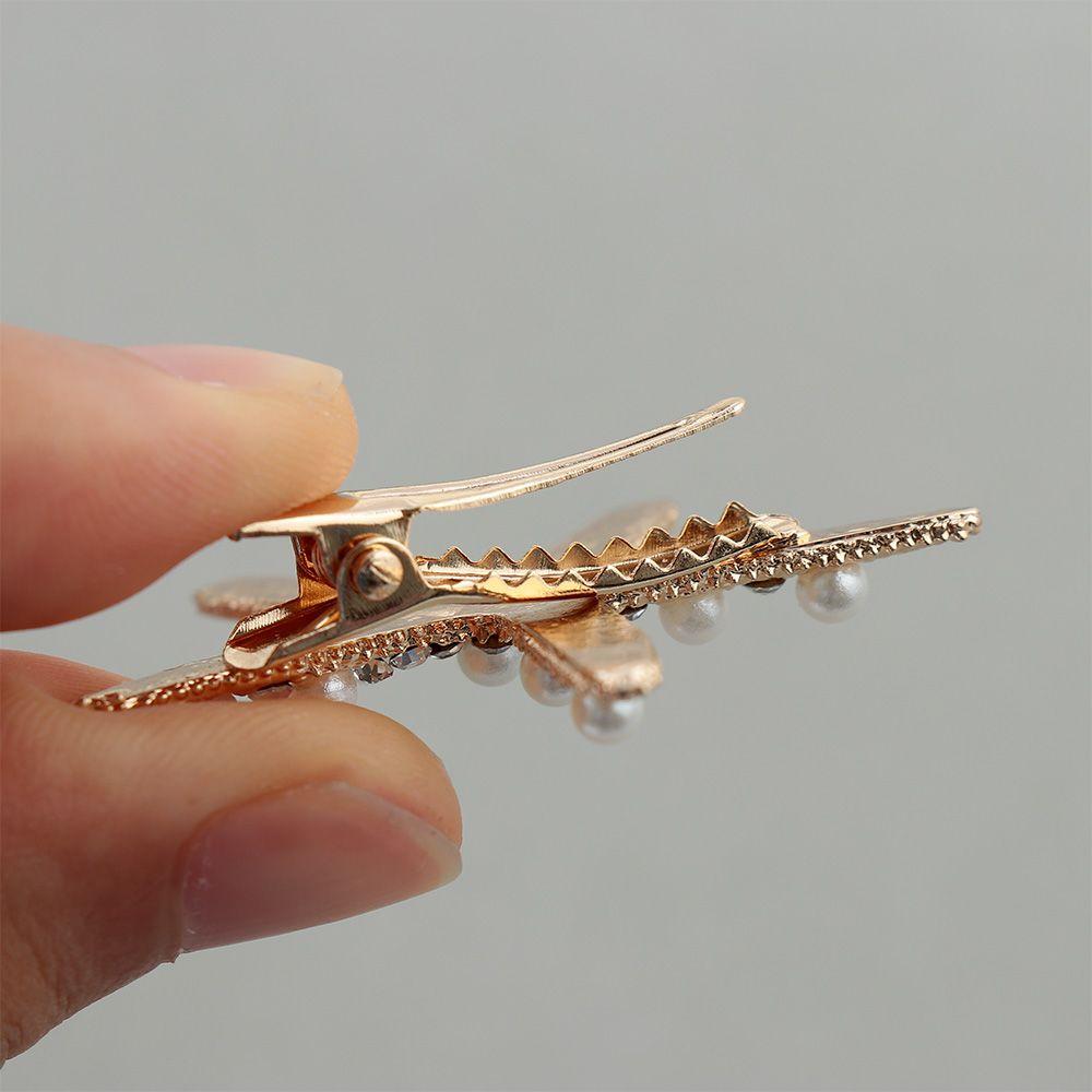 Fashion Bridal Headpiece Hair Jewelry Hair Clips Rhinestone Pearl Starfish Hairpin Girls Barrettes
