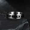 Вращающееся мужское ювелирное кольцо из титановой стали с изображением Солнца, Луны и Звезд