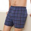 Мужские боксеры из чистого хлопка свободного кроя с высокой посадкой - Летнее нижнее белье большого размера