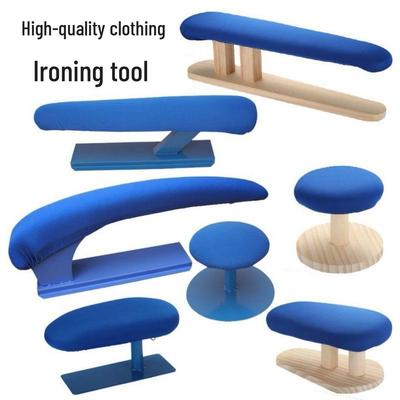 Компактный гладильный набор: Круглый табурет, Доска, Паровой пирожок, Стол, Рука, Рукавная клетка и Маленький табурет.
