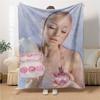 Pink Fantasy Perfume Blanket Soft Throw Blanket For Home Bedroom Bed Sofa Travel Office Solid Christmas Blanket