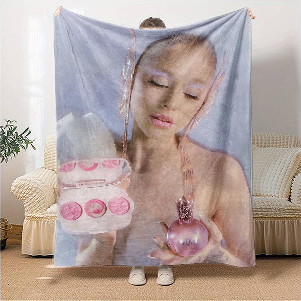 Pink Fantasy Perfume Blanket Soft Throw Blanket For Home Bedroom Bed Sofa Travel Office Solid Christmas Blanket