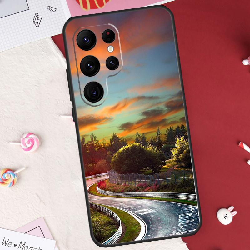 Green Hell Nurburgring Case For Samsung Galaxy S26 Ultra S23 S22 S21 S20 S24 S25 Ultra S10 Plus S25 FE Cover Shell