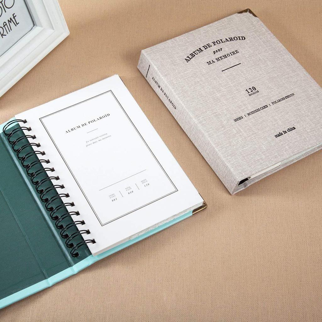 Мини-пленка с 120 карманами, фотоальбом для Polaroid, Fujifilm Instax Mini 9, 8, фотопленка, бумажная книга