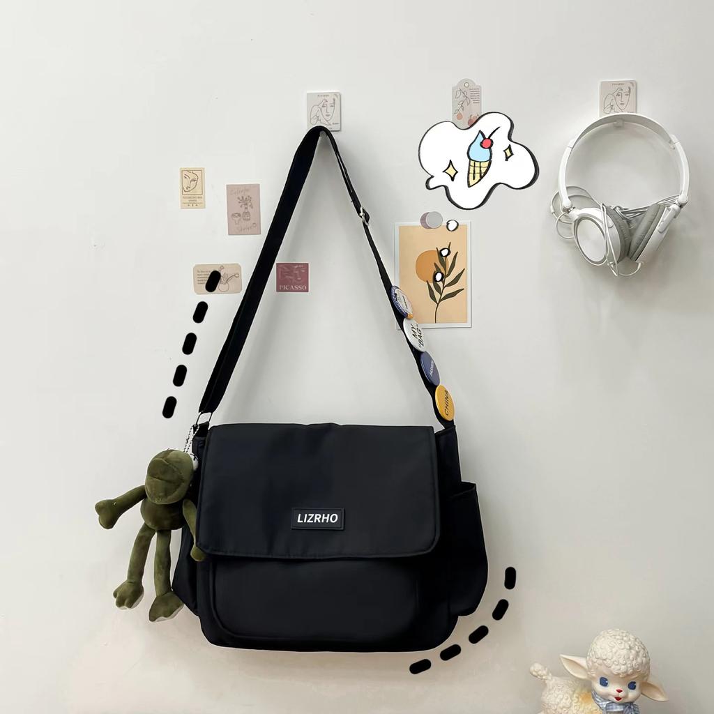 Студенческая сумка-мессенджер, классный повседневный рюкзак, наплечная сумка, женская сумка в стиле Харадзюку, ретро-сумка почтальона, мужская