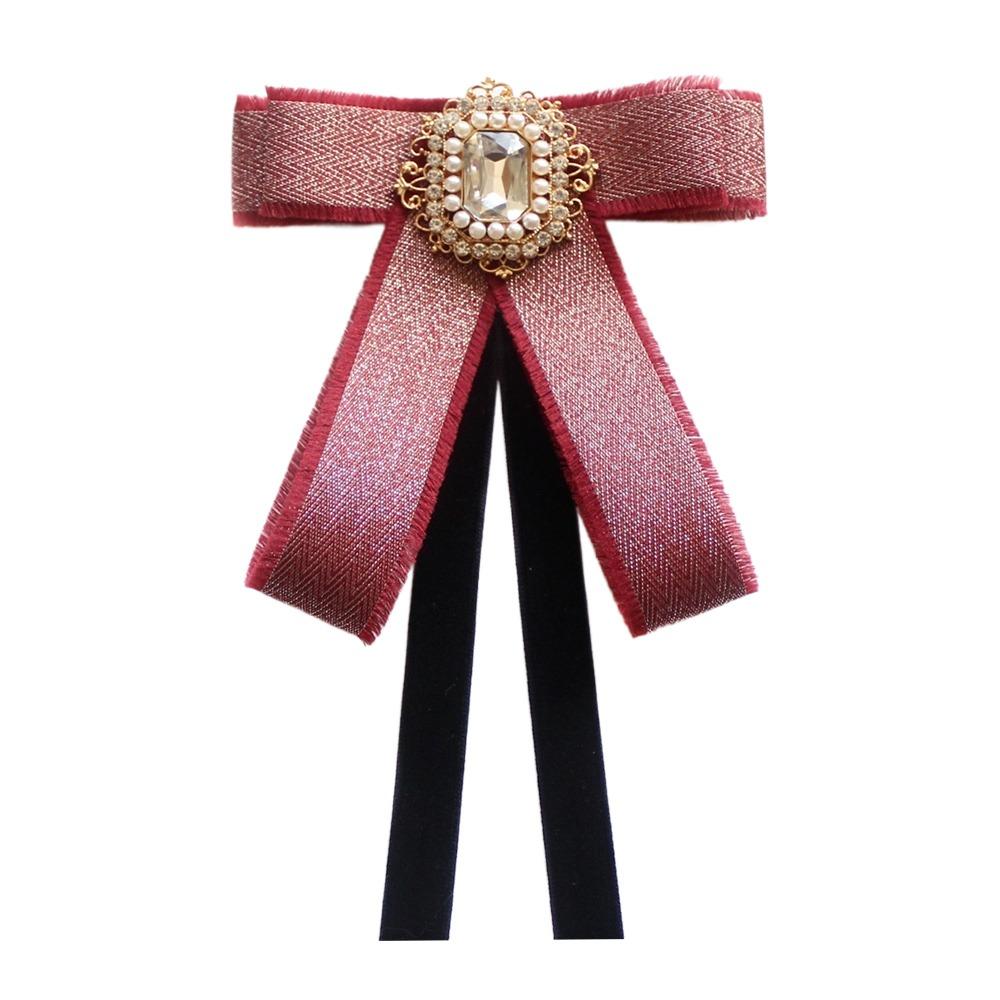 Простой Узкий Ленточный Бриллиантовый Галстук-бабочка Стразы Рубашечный Галстук-бабочка Женский Мужской Аксессуар для Торжественной Одежды