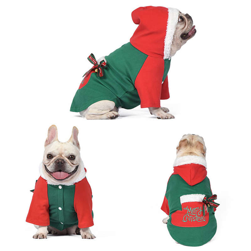 Костюм для питомца на Рождество для собак Одежда для питомцев на Рождество для домашних животных Накидка для собак Халат Товары для питомцев и одежда для собак