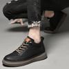 Fashion Men's New Brand Thick Soled Inner Height Increasing Shoes Medium Upper Elevated Height/6CM Casual Shoes Soft Flats Walking Shoes