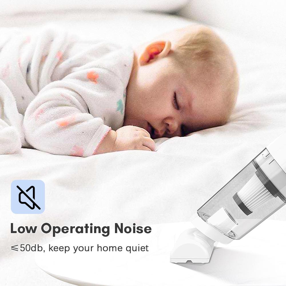 Беспроводной ручной автомобильный пылесос Портативный мини-пылесос с сильным всасыванием 6000 Па USB-зарядкой для