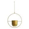 Подвесной цветочный горшок Nordic Gold Iron для балкона - креативное кашпо для суккулентов и украшение для дома