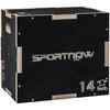 Multi-Faceted Jump Box, Wooden Step Up Box, for Home, Gym, Exercise, Black