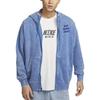 Nike Club Logo Zip-Up Hoodie Outdoor Casual Sports Jacket Men Jackets Stone-Blue HQ6040-486