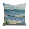 Linen Pillowcase Nordic Retro Van Gogh Oil Painting Watercolor Print Pillowcase New Home