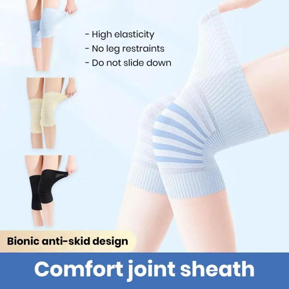 1pair High Elastic Knee Braces Nylon Fitness Kneepad Basketball/Volleyball