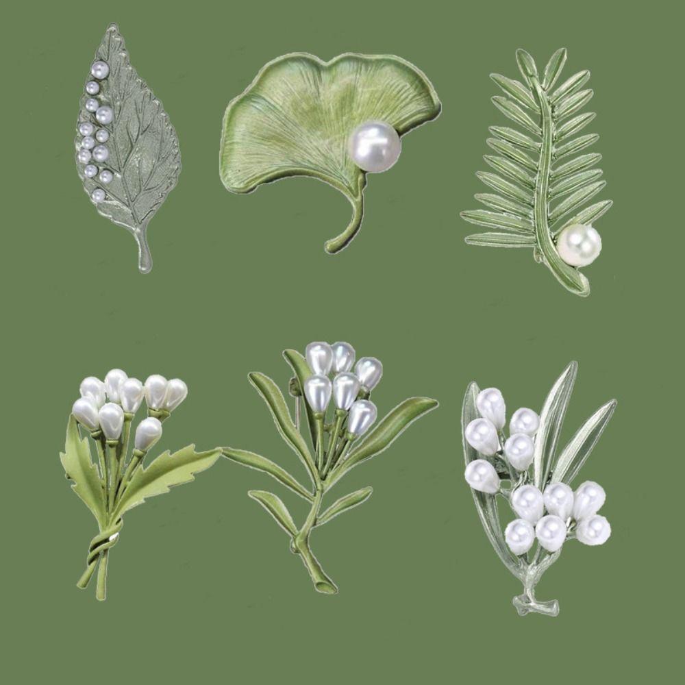 Цинковый сплав цинка аксессуары для одежды брошь в виде листа растения корейский стиль значок масляная живопись брошь женская брошь
