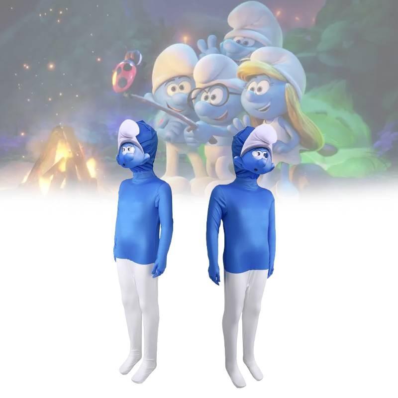 Cosplay Smurfs Season Costume Jumpsuit Animation Characters Halloween Party