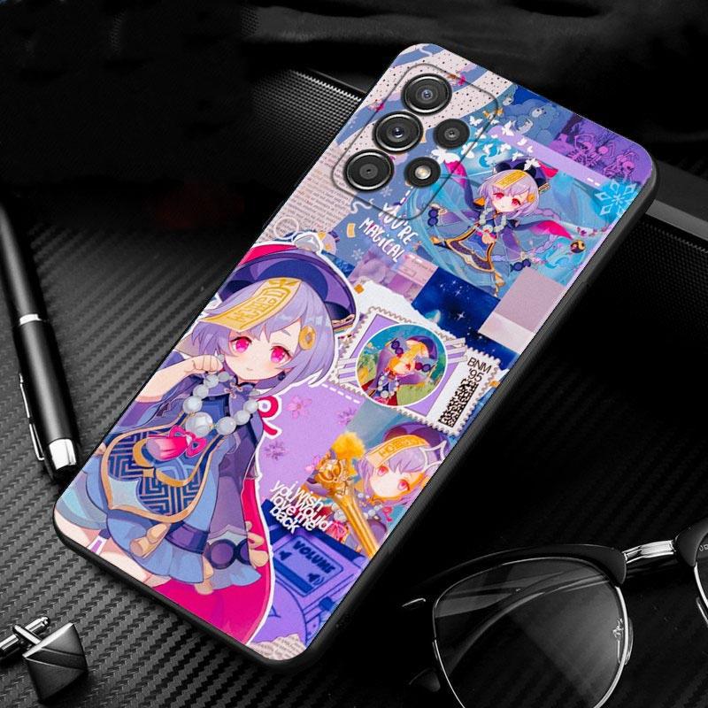 Anime Genshin Impact Case For Samsung Galaxy A51 A71 A41 A31 A11 A01 A72 A52 A42 A32 A22 A21s A02s A12 A02 Phone Shell Capa