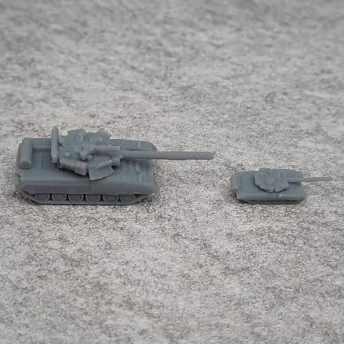 5PCS T80UD Resin Tank Military Model 1/350 1/700 Scale Unpainted Combat Armored Vehicle Model Kit, Upgraded Panzer Parts for DIY Hobby Collection (1/7