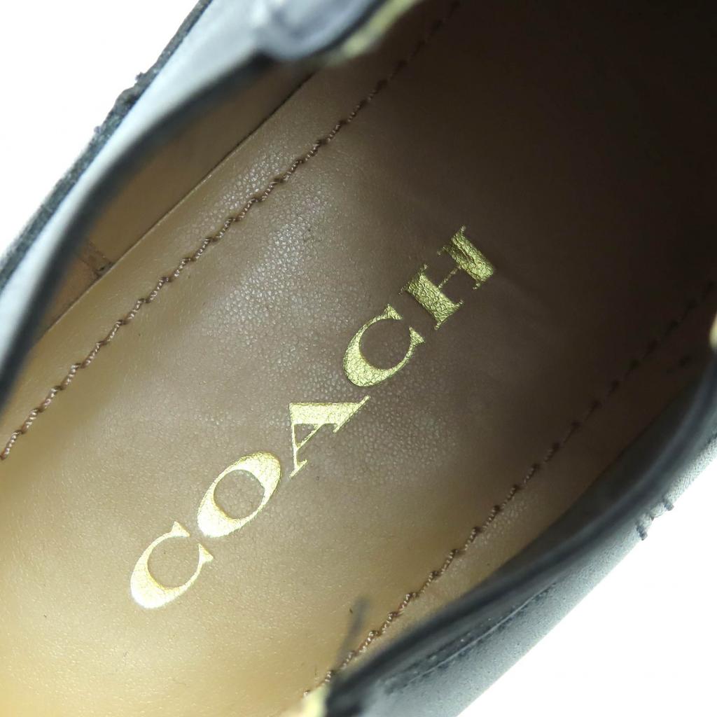 Отличные короткие ботинки COACH Lead Booties ботильоны с боковыми резинками черные 6.5 CM588 Б/У