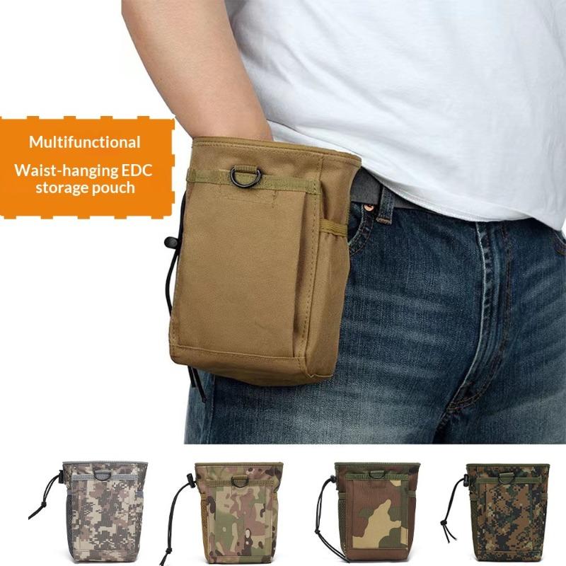 Новая уличная тактическая подсумка Аксессуар Molle Поясная сумка Мешочек для магнезии для скалолазания Маленькая утилитарная подсумка сброса для кемпинга Пешего туризма 1 шт. 5