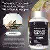 Carbamide Forte Turmeric Curcumin Capsules with Black Pepper & Ginger – 1950 Mg (95% Curcumin Extract)