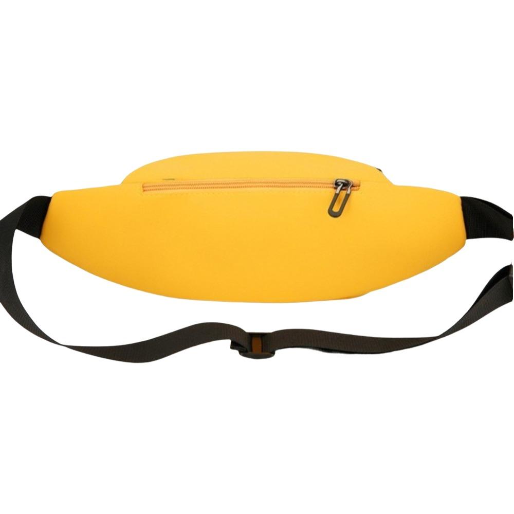 Solid Color Sports Fanny Pack Waterproof Mobile Phone Bag Fashion Oxford Waist Bag Outdoor